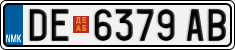 License plate of North Macedonia, Regular plates (2012)