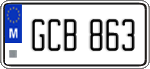 License plate of Malta, Regular plates (ABC 123)