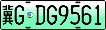License plate of China, Electric vehicles