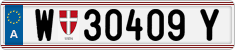 License plate of Austria, Regular plates