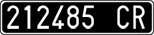 License plate of Italy, Cars (1927 year series)