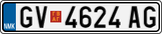 License plate of North Macedonia, Regular plates (2012)