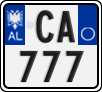 License plate of Albania, Motorcycles (2011)