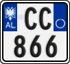 License plate of Albania, Motorcycles (2011)