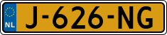 License plate of the Netherlands, Cars