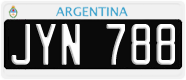 License plate of Argentina, Cars (1995, ABC 123)