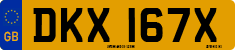 License plate of the United Kingdom, 1963 year system