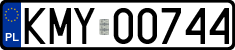 License plates of Poland, Regular car plates