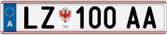 License plate of Austria, Regular plates