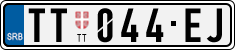 License plate of Serbia, Cars