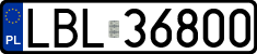 License plates of Poland, Regular car plates