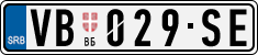 License plate of Serbia, Cars