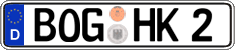 German license plate, Regular plates