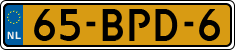 License plate of the Netherlands, Heavy Commercial Vehicles (1994 system)