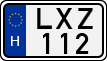 license plates of Hungary, Cars (1990)