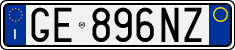 License plate of Italy, Cars (1994 year series)