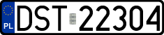 License plates of Poland, Regular car plates