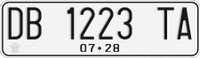 License plate of Indonesia, Regular plates