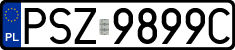 License plates of Poland, Regular car plates