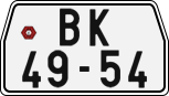 License plate of the Czech Republic, Motorcycles (1960)