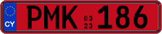 License plate of Cyprus, Rental cars