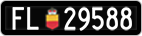 License plate of Liechtenstein, Cars