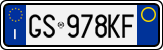 License plate of Italy, Cars (1994 year series)