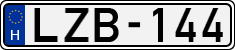 license plates of Hungary, Cars (1990)
