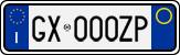 License plate of Italy, Cars (1994 year series)