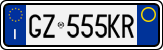 License plate of Italy, Cars (1994 year series)