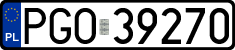License plates of Poland, Regular car plates