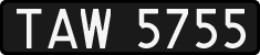 License plates of Poland, 1976 year system