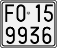License plate of Italy, Motorcycles (1927 year series)