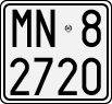 License plate of Italy, Motorcycles (1927 year series)