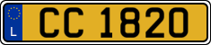 License plate of Luxembourg, 2003 year system