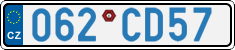 License plate of the Czech Republic, Diplomatic