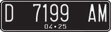 License plate of Indonesia, Regular plates