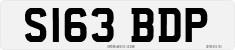 License plate of the United Kingdom, 1983 year system