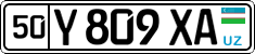 License plate of Uzbekistan, Private owners
