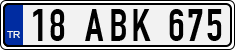 License plate of Turkey, Regular plates