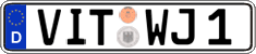 German license plate, Regular plates