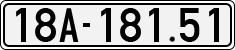 License plate of Vietnam, Cars
