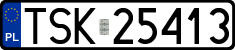License plates of Poland, Regular car plates