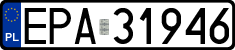 License plates of Poland, Regular car plates