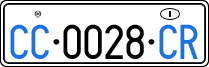 License plate of Italy, Diplomatic