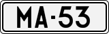 License plate of Finland, Cars