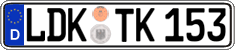 German license plate, Regular plates