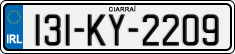 License plate of Ireland, Regular plates