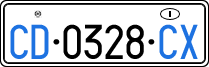 License plate of Italy, Diplomatic