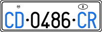 License plate of Italy, Diplomatic